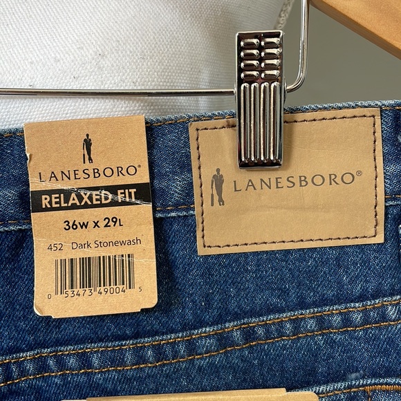 LANESBORO MENS JEANS RELAXED FITS STONEWASHED | Size - Picture 6 of 10